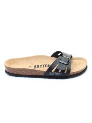BAYTON Klapki "Athena" w kolorze czarnym rozmiar: 42. Czarne klapki Bayton, bez wzorów, klasyczne, z otwartym noskiem, bez obcasa, bez zapięcia. Za 184.95 zł.
