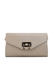 Monnari Torebka TORIMP0-24Z-BAG4630-K015 Beżowy. Brązowe kopertówki Monnari, bez wzorów, ze skóry, wizytowe, bez dodatków. Za 119.99 zł.