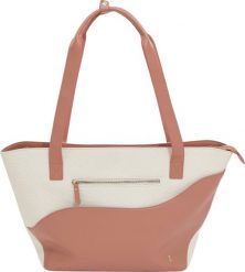 Torba damska Stackers Wave kremowo-brzoskwiniowa. Białe torebki klasyczne Stackers, bez wzorów, eleganckie, bez dodatków. Za 699.00 zł.