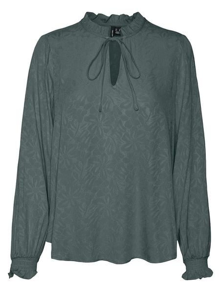 Vero Moda Bluzka w kolorze zielonym rozmiar: XS. Zielone bluzki Vero Moda, s, bez wzorów, z wiskozy, klasyczne, bez kołnierzyka, bez ramiączek. Za 57.20 zł.