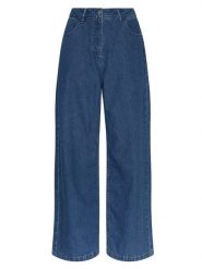 MOSS COPENHAGEN Dżinsy - Loose fit - w kolorze niebieskim rozmiar: XS. Niebieskie jeansy Moss Copenhagen, xs, bez wzorów, z bawełny, z podwyższonym stanem. Za 131.74 zł.