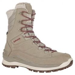 Buty trekkingowe damskie Lowa Calceta Evo Gtx. Brązowe buty trekkingowe Lowa, bez wzorów, z materiału, za kostkę, bez zapięcia. Za 793.00 zł.