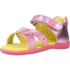 Sandały AGATHA RUIZ DE LA PRADA 212903 Rose. Czerwone sandały Agatha Ruiz de la Prada, bez wzorów, z tkaniny, bez obcasa, bez zapięcia. Za 115.99 zł.