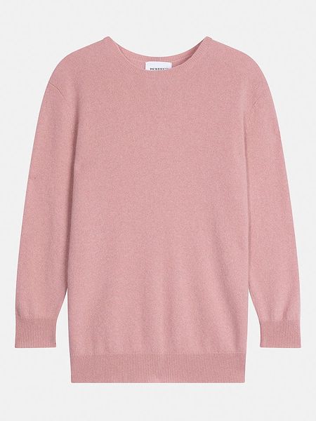 Perfect Cashmere Kaszmirowy sweter "Vanessa" w kolorze szaroróżowym rozmiar: XL. Różowe swetry Perfect Cashmere, xl, bez wzorów, z kaszmiru, bez ramiączek. Za 369.99 zł.