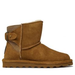Śniegowce Bearpaw. Brązowe śniegowce Bearpaw, bez wzorów, bez zapięcia. Za 549.99 zł.