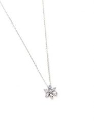 Pandora Srebrny naszyjnik z zawieszką - dł. 45 cm rozmiar: onesize. Szare naszyjniki Pandora, z materiału, z cyrkonią, srebrne. Za 312.58 zł.