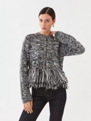 TWINSET Kardigan 232TP3060 Czarny Regular Fit. Czarne swetry Twinset, m, bez wzorów, z syntetyku, bez ramiączek. Za 919.99 zł.