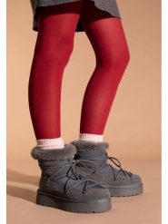 Gooce Skórzane botki zimowe "Warm" w kolorze antracytowym rozmiar: 38. Czarne botki Gooce, bez wzorów, z materiału, bez obcasa, na platformie, bez zapięcia. Za 217.99 zł.