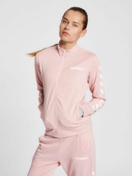 Damska bluza dresowa zapinana na zamek Hummel Legacy. Białe bluzy Hummel, na wiosnę, xs, bez wzorów, z dresówki, klasyczne, bez ramiączek, bez kaptura. Za 192.60 zł.