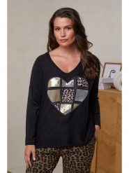 Curvy Lady Sweter w kolorze czarnym rozmiar: 44/46. Czarne swetry Curvy Lady, bez wzorów, klasyczne, bez ramiączek. Za 127.65 zł.
