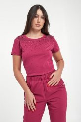 T-shirt damski z cyrkoniami LIU JO. T-shirty Liu Jo, m, bez wzorów, bez kołnierzyka, bez ramiączek. Za 339.00 zł.