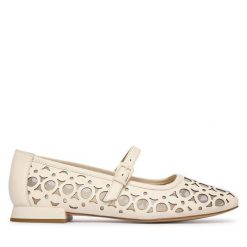 Baleriny Caprice. Brązowe baleriny Caprice, bez wzorów, bez obcasa, bez zapięcia. Za 399.99 zł.