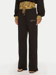 Just Cavalli Spodnie dresowe 77PAAE21 Czarny Regular Fit. Czarne spodnie dresowe Just Cavalli, bez wzorów, z bawełny. Za 559.99 zł.
