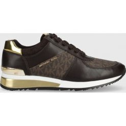 MICHAEL Michael Kors sneakersy Allie kolor brązowy. Brązowe buty sportowe lifestyle MICHAEL Michael Kors, bez wzorów, z gumy, sportowe, z okrągłym noskiem, bez zapięcia. Za 809.99 zł.