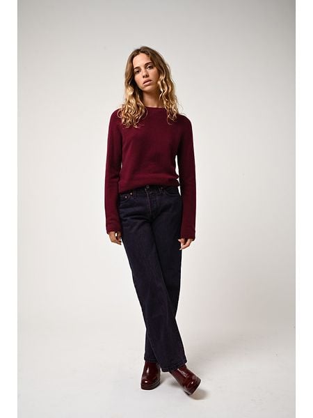 AUTHENTIC CASHMERE Kaszmirowy sweter "Ecrin" w kolorze bordowym rozmiar: L. Czerwone swetry AUTHENTIC CASHMERE, l, bez wzorów, z kaszmiru, bez ramiączek. Za 284.82 zł.
