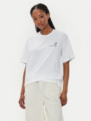 Converse T-Shirt W Beach Scenentee 10026378-A01 Biały Regular Fit. Białe t-shirty Converse, l, bez wzorów, z bawełny, bez kołnierzyka, bez ramiączek. Za 129.99 zł.