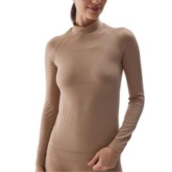 Koszulka termoaktywna damska 4F. Brązowe bielizna termoaktywna damska 4f, bez wzorów, bez ramiączek. Za 189.99 zł.