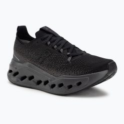 Buty do biegania damskie On Cloudsurfer Max Wide black/eclipse. Czarne buty do biegania On, bez wzorów, z materiału, bez zapięcia, do biegania. Za 820.90 zł.