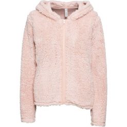 Bluza rozpinana z polaru baranka z kapturem bonprix beżowo-szary. Bluzy z kapturem bonprix. Za 54.99 zł.