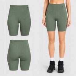 LEGGINSY DAMSKIE 4F KRÓTKIE KOLARKI SZYBKOSCHNĄCE PRZED KOLANO KOLOR ZIELONY. Zielone legginsy sportowe 4f, na lato, l, bez wzorów, z materiału, do biegania. Za 129.99 zł.