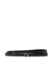 Calvin Klein Pasek Damski Ck Buckle Skinny Belt 1.5 K60K612932 Czarny. Czarne paski Calvin Klein, bez wzorów, ze skóry. Za 129.99 zł.