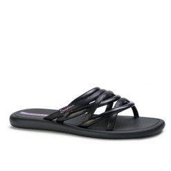 Klapki damskie Ipanema 83606 MEUSOL SLIDE FEM. Czarne klapki Ipanema, bez wzorów, z materiału, klasyczne, bez obcasa, bez zapięcia. Za 67.99 zł.