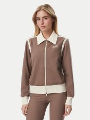 EA7 Emporio Armani Bluza 7W001328 AF25623 U6041 Brązowy Regular Fit. Brązowe bluzy EA7 Emporio Armani, xl, bez wzorów, bez ramiączek, bez kaptura. Za 714.99 zł.