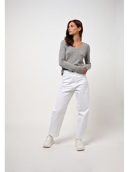 AUTHENTIC CASHMERE Kaszmirowy sweter "Chelsea" w kolorze szarym rozmiar: M. Szare swetry AUTHENTIC CASHMERE, m, bez wzorów, z kaszmiru, bez ramiączek. Za 437.17 zł.