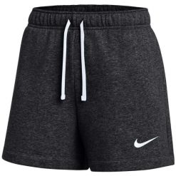 Spodenki krótkie damskie Nike Park 26 Fleece. Czarne szorty Nike, bez wzorów, z bawełny, sportowe. Za 141.99 zł.