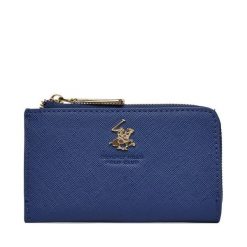 Portfel damski Beverly Hills Polo Club. Niebieskie portfele Beverly Hills Polo Club, bez wzorów. Za 59.99 zł.