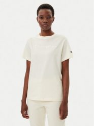Champion T-Shirt 117650 Écru Slim Fit. T-shirty Champion, s, bez wzorów, z bawełny, bez kołnierzyka, bez ramiączek. Za 69.99 zł.