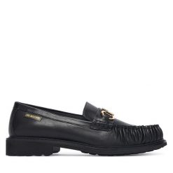Mokasyny LOVE MOSCHINO. Czarne mokasyny Love Moschino, bez wzorów. Za 1,139.00 zł.