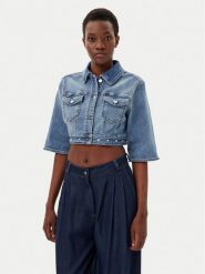 Liu Jo Kurtka jeansowa UA5077 D4615 Niebieski Regular Fit. Niebieskie kurtki Liu Jo, l, bez wzorów, z bawełny, bez kaptura. Za 639.99 zł.