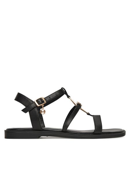 MEXX Sandały MX/023C-EST Czarny. Czarne sandały Mexx, bez wzorów, ze skóry, bez obcasa, na płaskiej podeszwie, bez zapięcia. Za 160.99 zł.