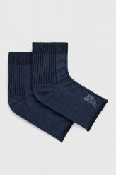 Joy in me skarpetki do jogi On/Off the Mat kolor granatowy. Niebieskie skarpetki Joy in me, bez wzorów, ze skóry. Za 29.99 zł.