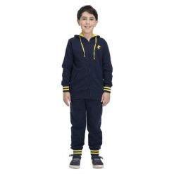 Bluza z bawełna z kaptur na co dzień na siłownię. Niebieskie bluzy LEONE 1947 APPAREL, bez wzorów, z bawełny, bez kaptura, na fitness i siłownię. W wyprzedaży za 132.85 zł.