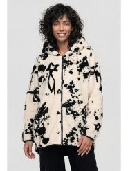 Alife and kickin Kurtka pluszowa "Jacqueline" w kolorze kremowo-czarnym rozmiar: M. Brązowe kurtki Alife and Kickin, m, bez wzorów, bez kaptura. Za 173.99 zł.