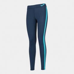 Legginsy do biegania damskie Joma Ascona długie. Niebieskie legginsy Joma, bez wzorów, z materiału, długie. Za 263.50 zł.