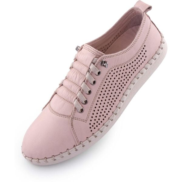 Nell skórzane trampki dla kobiet - Idealne połączenie elegancji i komfortu. Buty sportowe lifestyle ENELL, bez wzorów, bez zapięcia. Za 357.99 zł.