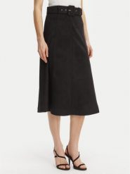 Rinascimento Spódnica z imitacji skóry CFC0127915003 Czarny Regular Fit. Czarne spódnice Rinascimento, xs, bez wzorów, ze skóry. Za 549.99 zł.