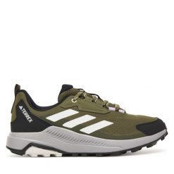 Trekkingi adidas. Brązowe buty sportowe lifestyle adidas, bez wzorów, sportowe, bez zapięcia, adidas terrex. Za 279.99 zł.