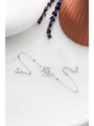 Lodie Silver Srebrna bransoletka z cyrkoniami rozmiar: onesize. Szare bransoletki Lodie Silver, z cyrkonią, srebrne. Za 69.99 zł.