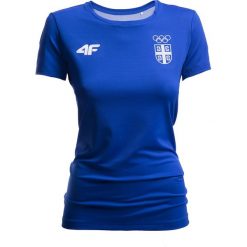 Koszulka funkcyjna damska Serbia Pyeongchang 2018 TSDF700 - kobalt. Bielizna termoaktywna damska marki DOMYOS. W wyprzedaży za 69.99 zł.