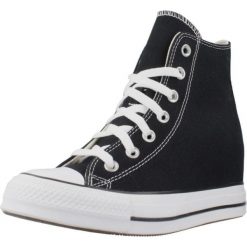 Buty CONVERSE CHUCK TAYLOR ALL STAR WEDGE PLATFORM Czarny. Czarne buty sportowe lifestyle Converse, bez wzorów, bez zapięcia. Za 368.99 zł.