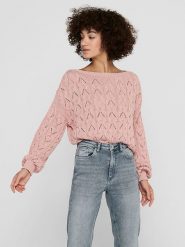 ONLY Sweter w kolorze jasnoróżowym rozmiar: XL. Różowe swetry ONLY, xl, bez wzorów, bez ramiączek. Za 74.81 zł.