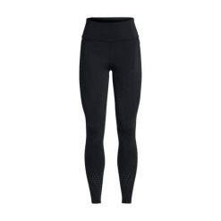 Legginsy Damskie Under Armour Launch Elite Tights. Czarne legginsy Under Armour, bez wzorów, z materiału. Za 349.99 zł.