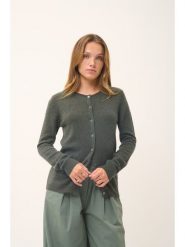 Just Cashmere Kaszmirowy kardigan "Katharine" w kolorze ciemnozielonym rozmiar: L. Zielone swetry Just Cashmere, l, bez wzorów, z kaszmiru, bez ramiączek. Za 392.52 zł.