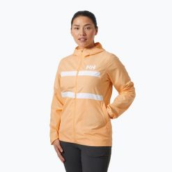 Kurtka żeglarska damska Helly Hansen Salt Stripe Windbreaker. Brązowe kurtki Helly Hansen, bez wzorów, sportowe, bez kaptura. W wyprzedaży za 239.00 zł.