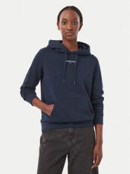 Tommy Jeans Bluza Classic Logo DW0DW23537 Granatowy Regular Fit. Niebieskie bluzy bez kaptura Tommy Jeans, s, bez wzorów, z bawełny, bez kaptura. Za 369.99 zł.
