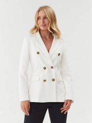 Marella Marynarka Eliot 2339110634 Biały Regular Fit. Białe marynarki i żakiety Marella, bez wzorów, z syntetyku, bez ramiączek. Za 1,349.00 zł.